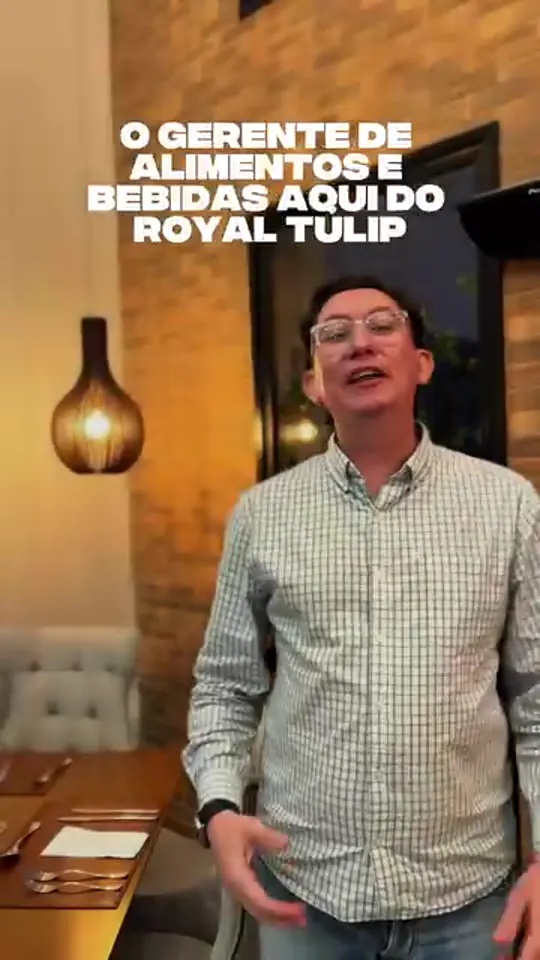 Lucas, Gerente de Alimentos e Bebidas — Royal Tulip Holambra